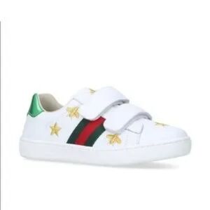 Gucci White Leather Low Top Sneakers